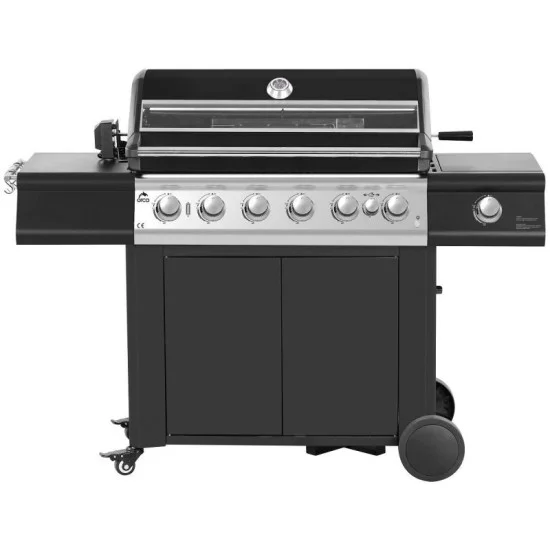 Orca Gas Grill 6 Burner + 1 Infrared Burner + 1 Side Burner - Black